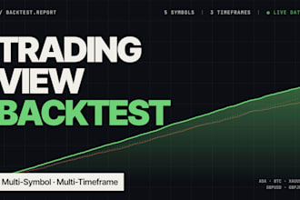 backtest your tradingview pine script trading strategy
