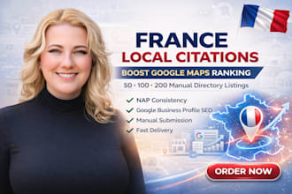 do france local citations for local SEO and google maps ranking
