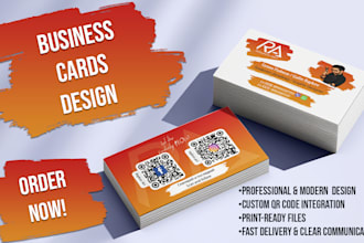 design a professional modern business card