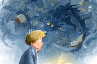 children picture book illustration, child book illustration