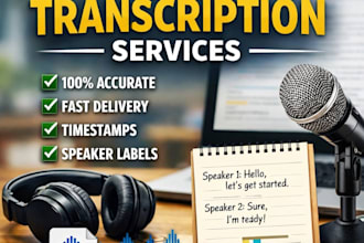 provide fast and professional transcription services