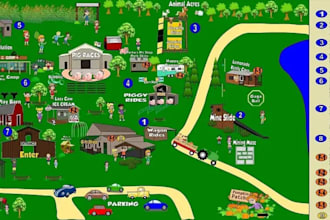 create custom vector maps for fantasy festivals and large scale events