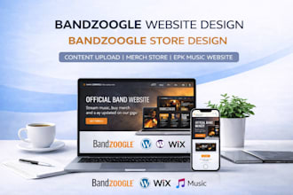 design bandzoogle website bandzoogle store bandzoogle music landing page