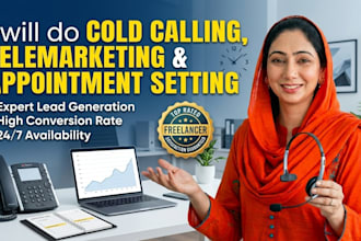 do cold calling, appointment setting and telemarketing