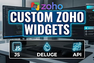 develop custom zoho widgets using js and deluge