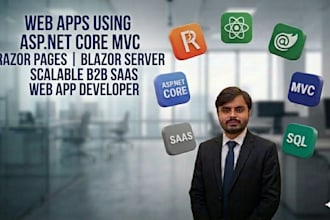do web apps using asp net core mvc razor pages blazor server scalable b2b saas