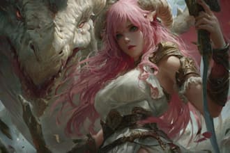 draw fantasy anime art and illustration