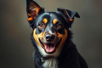 create an epic pet portrait dog portrait cat potrait
