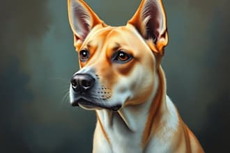 draw pet portrait, dog portrait, cat portrait oil painting