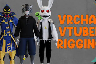 custom vr chat avatar furry vr chat avatar vrc character 3d vr character design