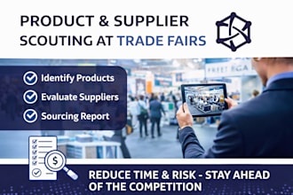 scout products and suppliers at trade fairs