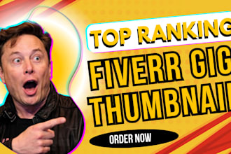design clean and attractive fiverr gig thumbnail