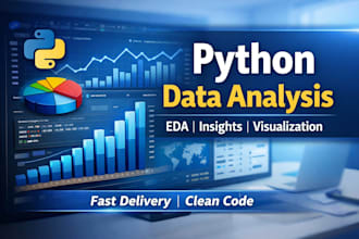 do data analysis using python, pandas and visualization