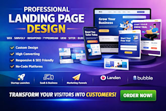 design wix simvoly wishpond typedream ueni siter landen bubble landing page