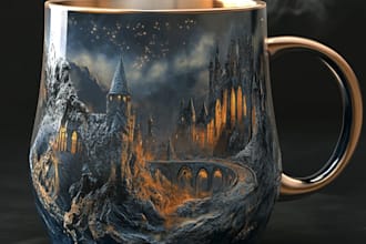 design unique typography coffee mug design