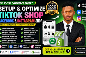 setup tiktok shop and integrate facebook and instagram shop