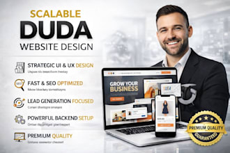 design a scalable duda website for agencies brands growing businesses