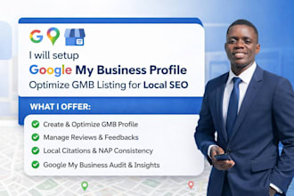 setup google my business profile optimize gmb listing for local SEO