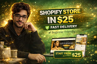 build shopify store, dropshipping store, budget shopify website