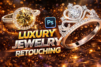 do highend jewelry retouching and professional photo editing background removal