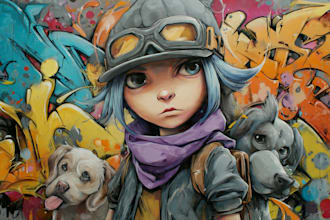 make cool graffiti characters and illustrations