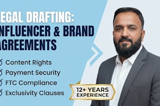 draft professional influencer and brand ambassador agreements