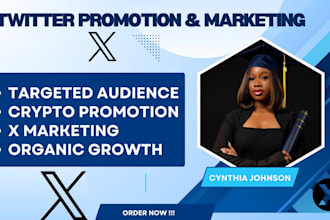 do twitter promotion, crypto promotion, solana memecoin for organic growth