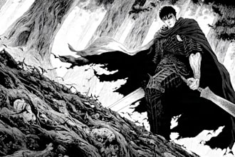 draw manga page custom dark berserk style art in high quality