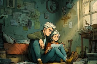 draw a custom cover art for your comic, book or podcast