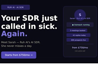 deploy an ai sales rep sarah that books meetings on autopilot for your firm