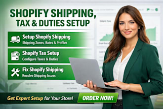 setup shopify shipping and shopify tax setup tax and duties fix shopify shipping