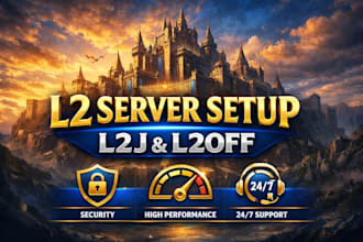 create a ready to go lineage 2 server with custom features and website