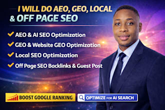 do aeo, GEO, local and off page SEO backlinks building for google and ai search