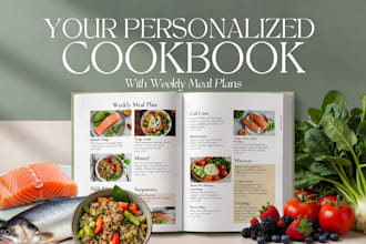 create design and publish your personalized cookbook with meal plans on KDP