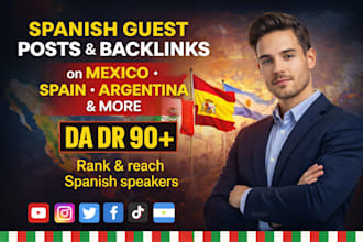 do spanish guest posts and backlinks on mexico, spain, argentina and more
