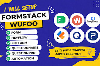 setup quizzes on formstack wufoo form heyflow jotform questionnaire questionpro
