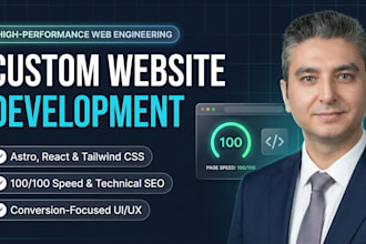 build a fast and SEO ready landing page or website