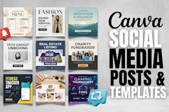 design trendy instagram tiktok socail media post templates that get noticed
