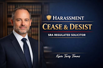 draft a powerful UK harassment cease and desist letter