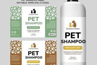 design modern pet product packaging, dog treat label, and pet food bag design