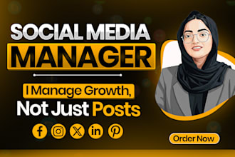 social media manager and content creator, instagram monthly management