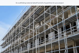 do scaffolding material takeoff and bill of quantities for your project