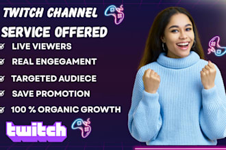 grow your twitch channel with organic promotion and real engagement