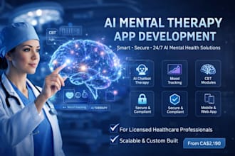develop ai mental health app, ai therapy app, telemedicine, ai mental therapy