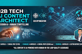 be your b2b tech ai content architect for saas SEO and GEO