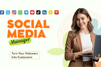 be your professional social media manager for monthly management