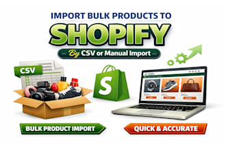 import bulk products to shopify by csv or manual import
