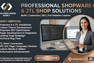 build, customize your shopware6 store and jtl shop shopware seo shopware website