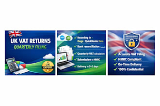 file quarterly UK vat returns and record invoices