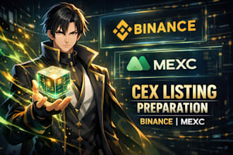 prepare token for binance mexc listing cex listing coin listing crypto listing